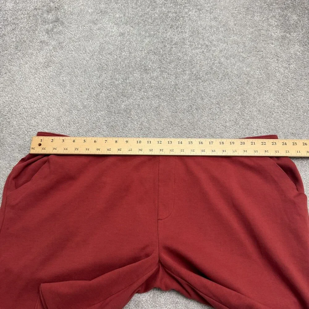 MSX Michael Strahan Fleece Sweat Shorts Mens 3XL Rust Brown Athletic Activewear